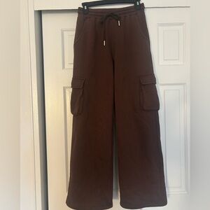 Brown cargo sweats